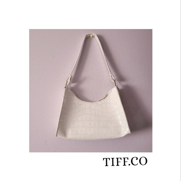 Croc Embossed Leather Bag - Picture 1 of 2